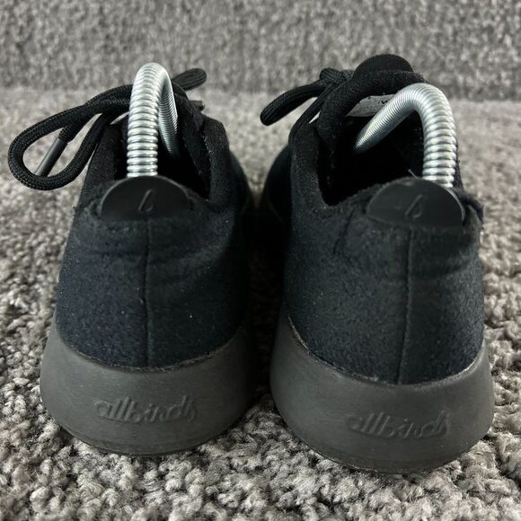 Allbirds WRM Merino Wool Running Shoe Womens 8 Black Gym Trainer Sneakers - Picture 4 of 8